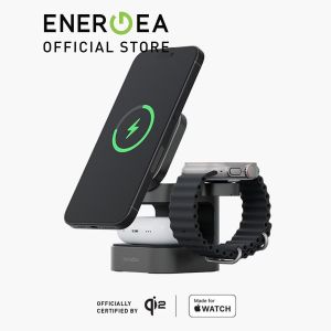 ENERGEA MagCube 3 in 1 Qi2.0 Magnetic Fast Wireless Charger Dock