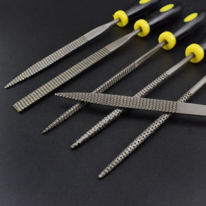 [ezrae Libun] Wood Rasp Set 6pcs Carpenter 5x140mm File Carving Tools Double Riffler Tool