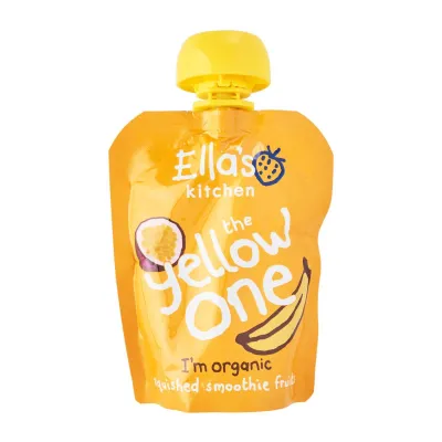 Ellas Kitchen Organic The Yellow One Squished Smoothie Fruits 6+ Months Baby Food