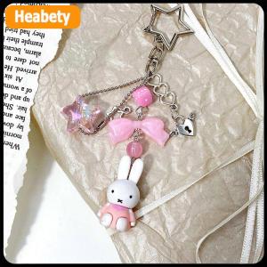 【2-3 days delivery】 Kawaii Miffy Bunny Keychain Bag Pendant Y2K Spice Girl Style Punk Style Rabbit Car Key Ring Phone Pendant