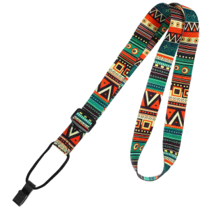 Adjustable Ukulele Strap Printing Ribbon Clip-on Hawaii Style 4 String Guitar Belt Sling Instrument Guitar Accessories