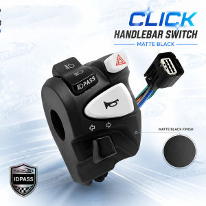 Click 125/150 Domino Handle Switch for motorcycle Carbon Pssing Hazard LED PLug and Play