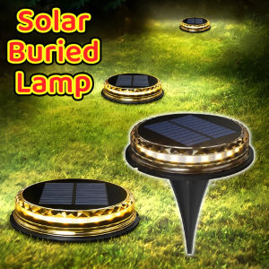 Solar Led Ground Light Waterproof Outdoor Garden Lamp Auto On Off Walkway Pathway Yard Patio