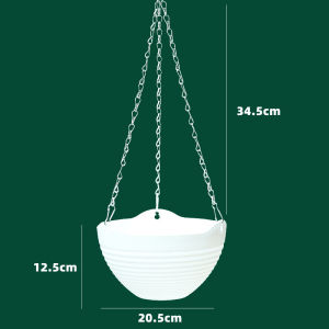 Hanging Flower Pot Gardening Indoor Outdoor Flower Pot Basket Chains Planter Pots Plastic Flower Pot