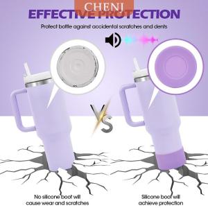 [COD] CHENJ 6ชิ้นอุปกรณ์เสริมชุดขวดน้ำฝาครอบรองเท้าตะขอขนาดเล็กกระเป๋าลิปสติกพวงกุญแจเสน่ห์ POM Daisy สำหรับ Stanley Tumbler