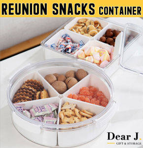 NY Airtight Container/ Food Storage / Snacks Container / 5 Compartments [Dear J]