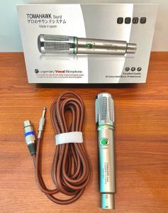 Micro có dây Tomahawk đời mới năm 2023 dây dài 5m thân mic kim loại. Hát karaoke chuyên nghiệp