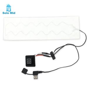 Usb làm nóng bằng điện Pad điện vải nóng 3 cấp độ có thể điều chỉnh nhiệt độ ấm hơn công cụ cho ngoài trời mùa đông cắm trại