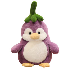 25/40/65CM Baby Penguin Plush Toy Eggplant Penguin Doll Cute Plushie Stuffed Toys Kid Gift Birthday