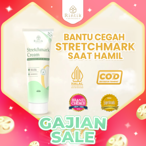 Rintik Stretchmark Cream 200ml - Pelembab Cegah Stretch mark Muncul untuk ibu hamil
