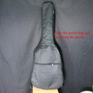 40 / 41 Inch Acoustic Guitar Bag Waterproof Double Straps Black Guitar Gig Backpack Musical Instrument