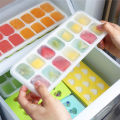 14 Holes Silicone Ice Cube Maker Tray Baby Food Maker Mold Tray Container with Lid Bekas Pembuat Ais Batu 硅胶冰格. 