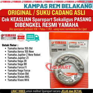 Kampas Rem Belakang Vega ZR RR Force Jupiter Z Z1 New Robot Vixion Old NVL NVA Original Yamaha 100%