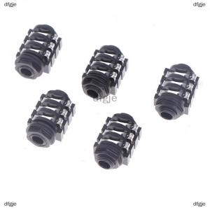 [COD] dfgje 5PCS Stereo Type Audio Jack PCB Panel Mount 6 Pin 1 4 6.35mm Dual Channel Female Stereo Headphone Jacks Socket Phone Jack