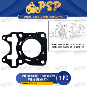 Paking SIlinder Cop CHTP Vario 125 - Gasket Packing Peking Cylinder Silinder Block Head Kop Atas