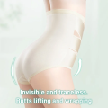 Ladies' highwaisted cotton abdominal girdle with belly control and buttock lift. 