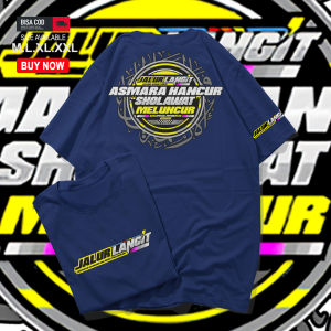 Kaos JALUR LANGIT V11 (Asmara Hancur Sholawat Meluncur) / Kaos Kata Kata / Kaos Islami / Kaos Keren / Kaos Viral / Kaos Distro