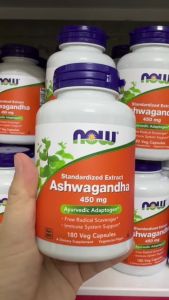 Viên uống Now Ashwagandha 450mg chiết xuất nhân sâm Ấn Độ giúp giảm stress lo âu tăng phục hồi. - - Phù hợp với người thường xuyên học tập làm việc hoặc vận động cường độ cao - Hỗ trợ duy trì sức khỏe tổng thể khi kết hợp cùng chế độ ăn uống và sinh