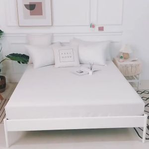 Fitted Mattress Protector Cover non-slip feature as stated dust-cover use hotel-style use stated in source 1.8m for bedroom dormitory or guest room fitted mattress protector mattress protector