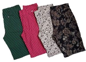 Tokong Long Shorts For Ladies and Women Printed Stretchable Highwaist