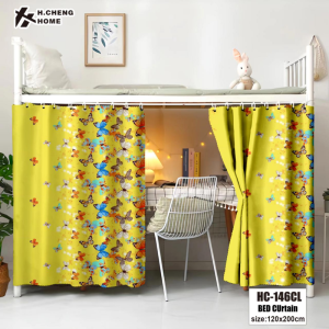 2023 VENTI Bed Curtain Dormitory Privacy Bed Curtain Mosquito Tent Blackout Cover Upper Student Bunk Bed Curtain