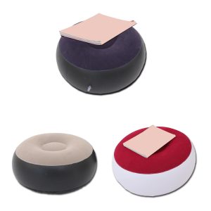 Childs Safe Flocks Air Stool With Reinforced Base Noiseless Inflatable Floor Seat Outdoor Camping Essential