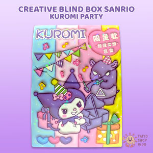 TAIYO Mainan Anak Creative Blind Box Kuromi Sanrio Karakter Stiker Sticker Mystery Box Kejutan