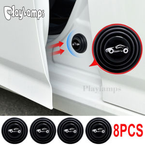 Car Door Anti-shock Pad Hood Trunk Anti-collision Silicone Adhesive Sticker Pads Auto Anti-Noise Buffer luminous Gasket