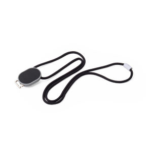 Wallts Knot Black - Tali ID Card Gantungan Lanyard Name Tag Yoyo Mudah Ditarik