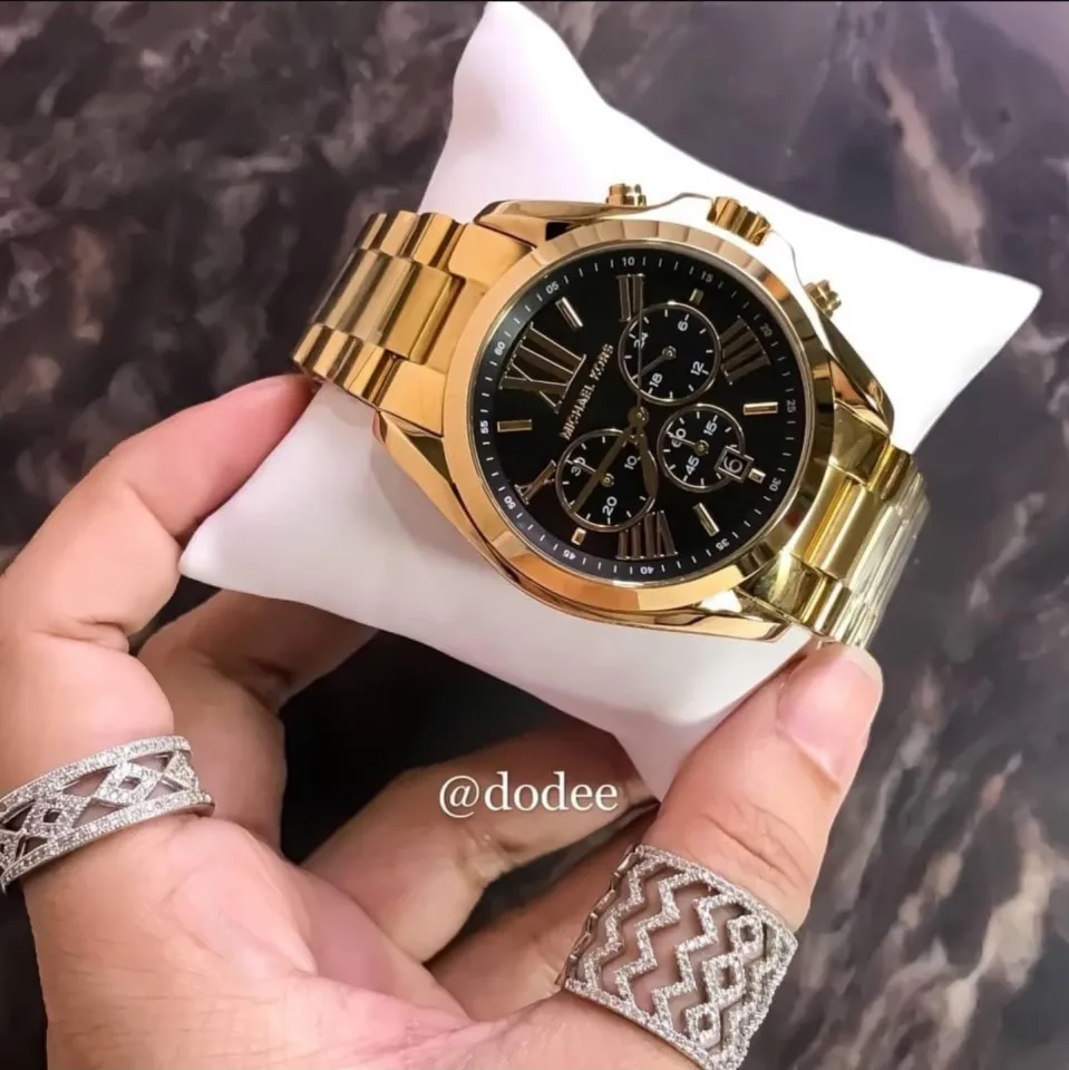 New]Michael Kors clock Lady's michaelkors watch Michael Kors watch michael  kors clock Michael Kors clock Bradshaw Bradshaw MK5739 wife wife gold Black  foreign countries order - BE FORWARD Store