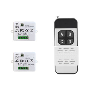 WenQia Công Tắc Đèn Mini Với Bộ Phát Điều Khiển Từ Xa Không Dây Tầm Xa 300M Bộ Ngắt Rơ Le 220V/240V 10A Cho Điện Gia Đình/Đèn LED/Đèn