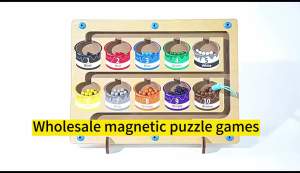 Magnetic Bead Number Color Maze Toy for Children Puzzle Game Preschool Educational Cognitive Toy Early Learning Montessori Toy