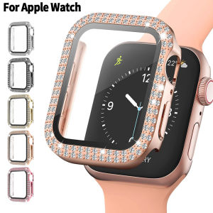 เพชรกันชนเคสสำหรับ Apple Watch ซีรีส์8 7 6 SE 5 4 3 38มิลลิเมตร42มิลลิเมตรสำหรับฉันดู49มิลลิเมตร45มิลลิเมตร41มิลลิเมตร40มิลลิเมตร44มิลลิเมตร