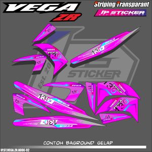 (COD) STIKER STRIPING MOTOR YAMAHA VEGA ZR - STIKER LIST GRAFIK SIMPLE WARNA VARIASI DESAIN RACING HOLOGRAM DAN TRANSPARAN BISA COD IP.KODE-92