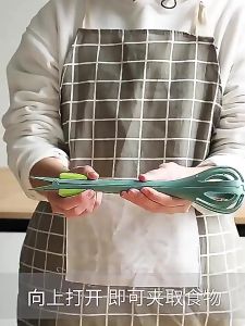 Multifunctional 3-in-1 Kitchen Egg *WHISK TONG* Manual Balloon Beater and Food Tongs Clip Tool ..