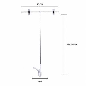 Universal Adjustable T Shape Banner Holder Stand T Shape Table Top Price Display For Counter Poster Show