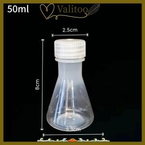 [Valitoo] 50ml To 1000ml Lab Plastic Erlenmeyer Flask Conical Container Bottle With Screw Cap For Laboratory Experiment