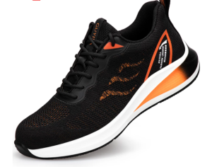 QINHUIZE mens safety shoes steel woven mens anti-puncture work shoes steel toe outdoor protective shoes