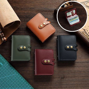 Card Holder Wallet Leather Card Organizer Thirty Slots Slim Pocket RFID Blocking Travel Business