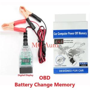 👍🏻Digital👍🏻 OBD Battery Change Memory Power-Off Leakage Detection With Voltage Digital Display Car Mechanic Foreman Tool