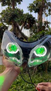 Reflektor lampu depan vario karbu 2006-2010 biled led