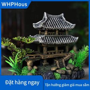 WHPHous Mô phỏng trang trí bể cá trang trí nhựa trang trí bể cá cảnh quan mô hình nhà Bể cá trang trí bể cá