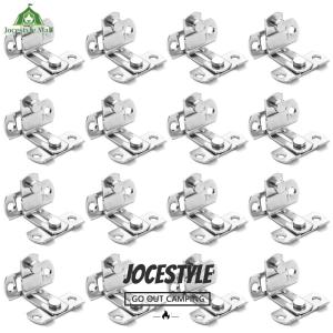 [Jocestyle Mall] 16Pcs Gate Latches Stainless Steel Safety Door Lock Furniture Fittings Hardware