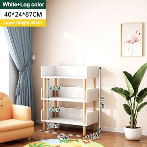 Wooden Book Rack For Children Study 150CM Height Storage Rack Organizer Bookshelf Display Rack
