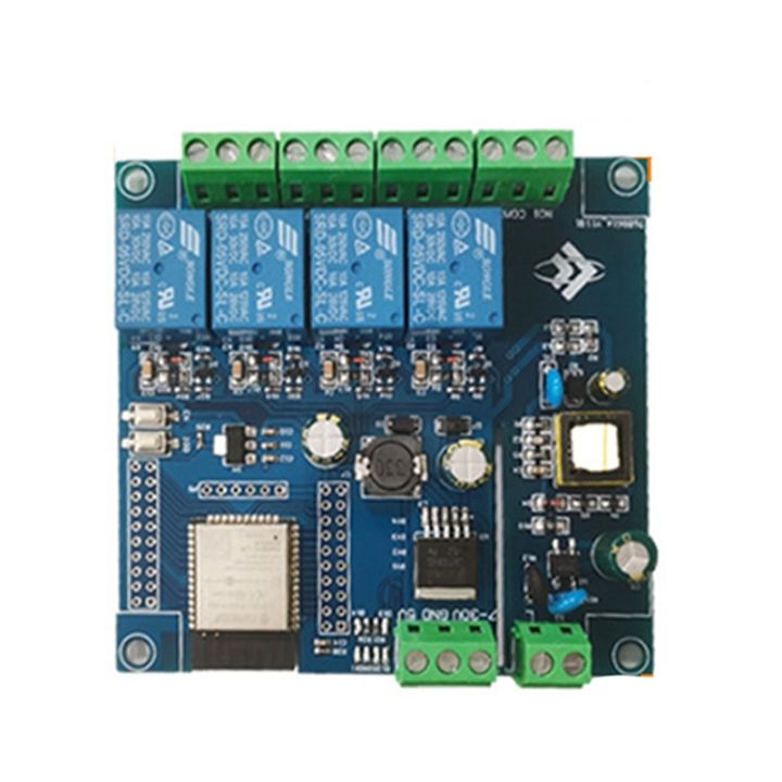 Ac 220v dc 5 30v power supply esp32 wifi bluetooth ble four way relay
