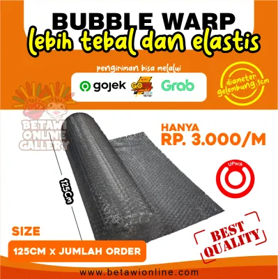 BUBBLE WRAP ROLL METERAN (HARGA PER 1 METER) / Bubble wrap / Plastik packing