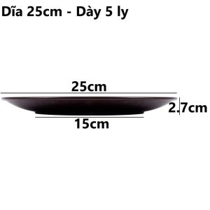 Combo Đĩa Tròn thá¡ 2 Màu Việt Nhật Đĩa Nhựa 1300/1/2/3/4 Đĩa Đựng Gia Đình Bền Đẹp - TADAHOM