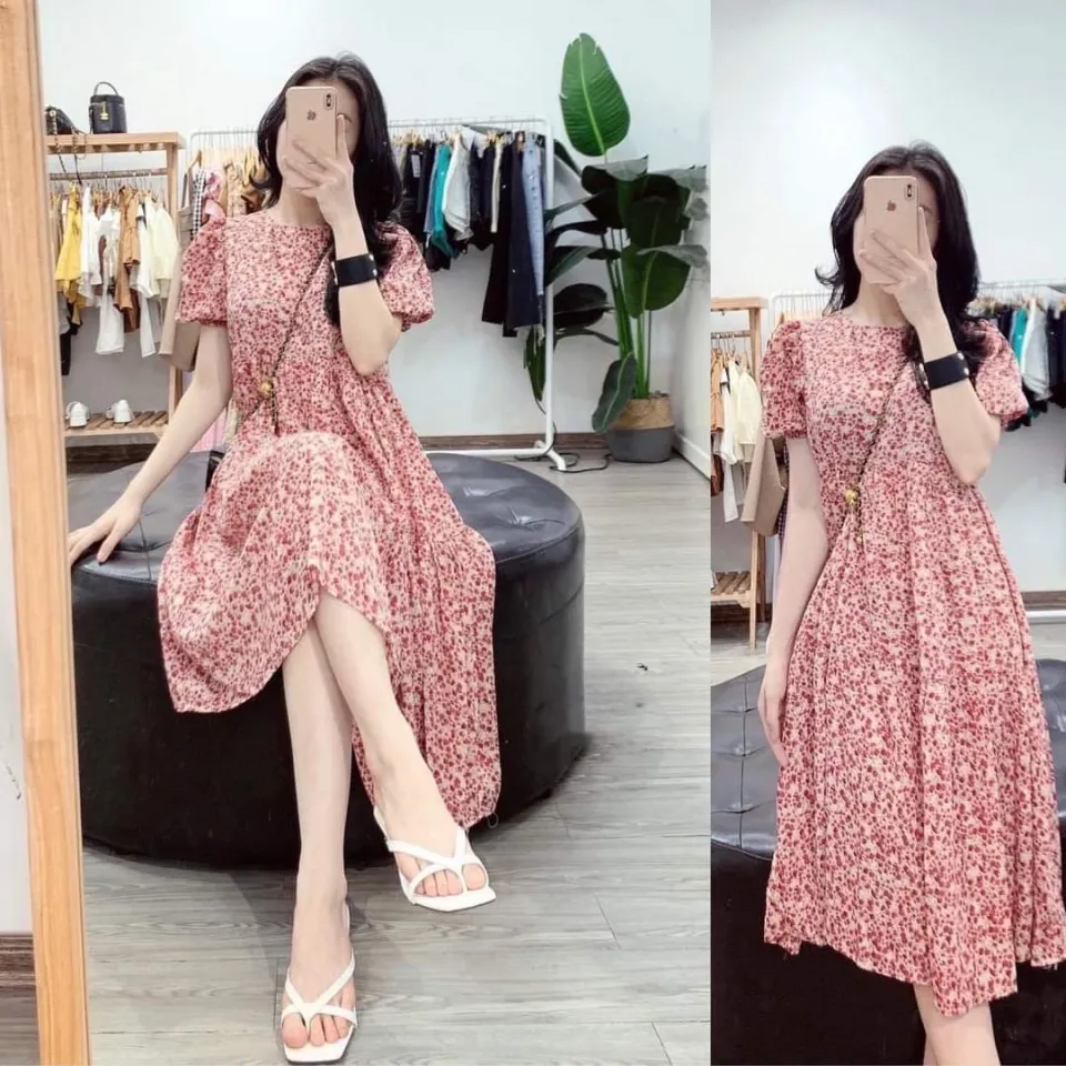 Váy hoa nhí ❤️FREESHIP❤️ Đầm Quảng Châu cao cấp hàng có sẵn - Váy Fashion