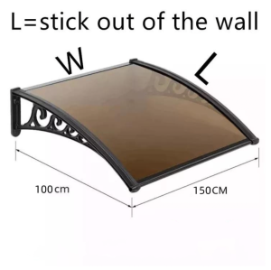Mute Canopy Sturdy Outdoor Sun Shelter Awning Front Door Windows balcony Rain Cover Sun Protection Canopy