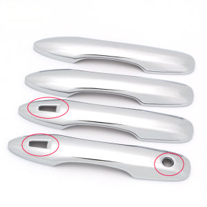 4pcs Car Handle Bowl Cover for Toyota Harrier 2021 2022 2023 Carbon fiber protection Chrome Outside Handle caps